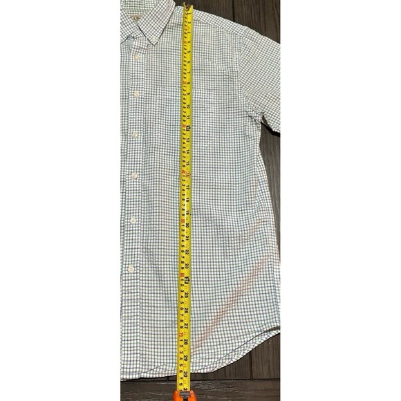 L.L. Bean Plaid Seersucker Short Sleeved Shirt Size Medium - Picture 5 of 5